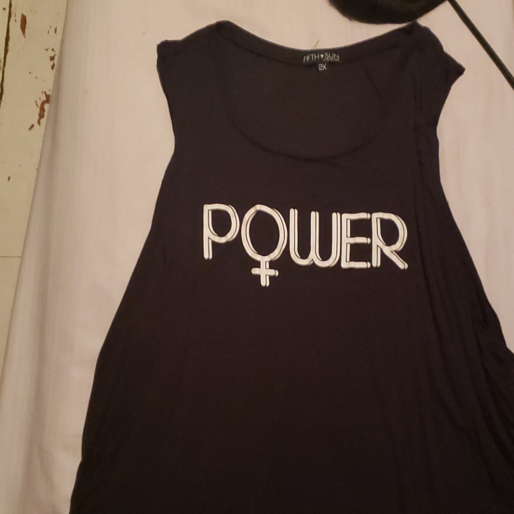 LONG Flowing Feminist Power tank top
